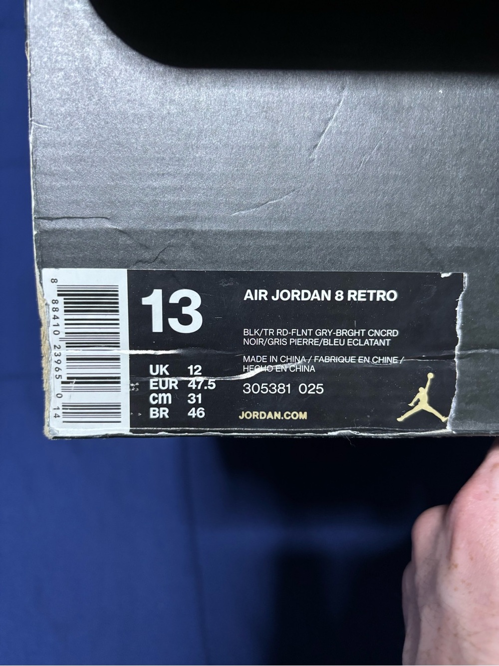 Jordan 8 Retro OG Aqua Size 13 - Picture 8 of 8